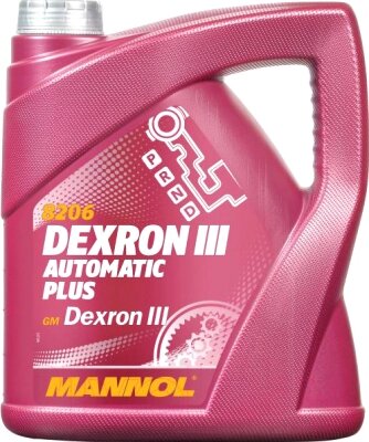 Трансмиссионное масло Mannol ATF Dexron III / MN8206-4 от компании Бесплатная доставка по Беларуси - фото 1