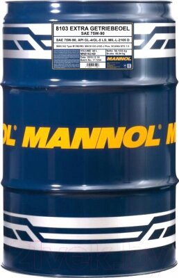 Трансмиссионное масло Mannol Extra 75W90 GL-4/GL-5 LS / MN8103-60 от компании Бесплатная доставка по Беларуси - фото 1