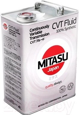 Трансмиссионное масло Mitasu CVT Fluid 100% Synthetic / MJ-322-4 от компании Бесплатная доставка по Беларуси - фото 1