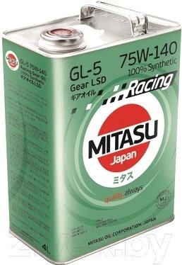 Трансмиссионное масло Mitasu Racing Gear Oil 75W140 / MJ-414-4 от компании Бесплатная доставка по Беларуси - фото 1