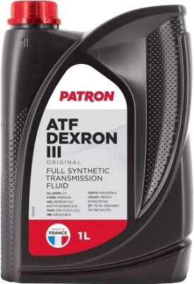 Трансмиссионное масло Patron Original ATF Dexron III от компании Бесплатная доставка по Беларуси - фото 1