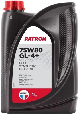 Трансмиссионное масло Patron Original GL4+ 75W80 от компании Бесплатная доставка по Беларуси - фото 1