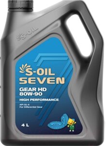 Трансмиссионное масло S-Oil Seven Gear HD 80W90 / E107804