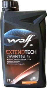 Трансмиссионное масло WOLF ExtendTech 75W80 GL 5 / 2300/1