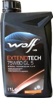 Трансмиссионное масло WOLF ExtendTech 75W80 GL 5 / 2300/1 от компании Бесплатная доставка по Беларуси - фото 1