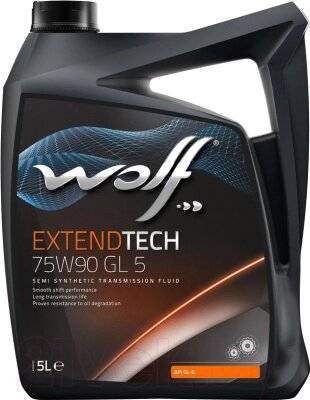 Трансмиссионное масло WOLF ExtendTech 75W90 GL 5 / 2209/5 от компании Бесплатная доставка по Беларуси - фото 1