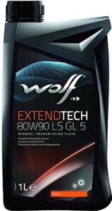 Трансмиссионное масло WOLF ExtendTech 80W90 LS GL 5 / 2408/1