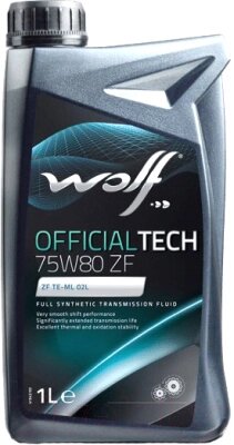 Трансмиссионное масло WOLF OfficialTech 75W80 ZF / 2202/1 от компании Бесплатная доставка по Беларуси - фото 1