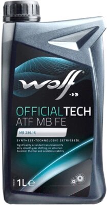 Трансмиссионное масло WOLF OfficialTech ATF MB FE / 3013/1 от компании Бесплатная доставка по Беларуси - фото 1