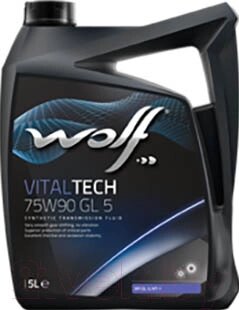 Трансмиссионное масло WOLF VitalTech 75W90 GL 5 / 2305/5 от компании Бесплатная доставка по Беларуси - фото 1