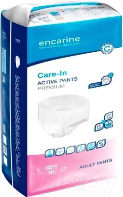 Трусы впитывающие для взрослых Encarine Active Adult Pant 8 капель Large от компании Бесплатная доставка по Беларуси - фото 1