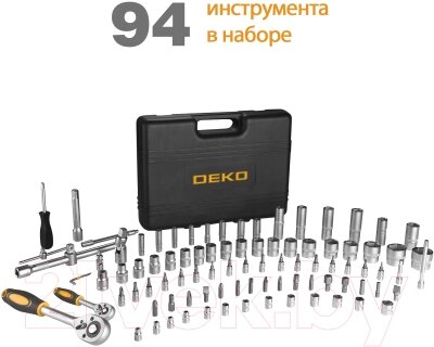 Универсальный набор инструментов Deko DKMT74 / 065-0735 от компании Бесплатная доставка по Беларуси - фото 1