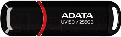 Usb flash накопитель A-data DashDrive UV150 256GB (AUV150-256G-RBK) от компании Бесплатная доставка по Беларуси - фото 1