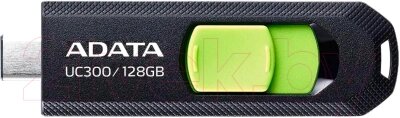 Usb flash накопитель A-data UC300 128GB (ACHO-UC300-128G-RBK/GN) от компании Бесплатная доставка по Беларуси - фото 1