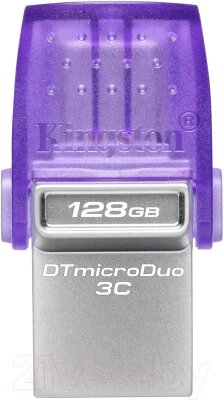 Usb flash накопитель Kingston Data Traveler MicroDuo 128Gb (DTDUO3CG3/128GB) от компании Бесплатная доставка по Беларуси - фото 1