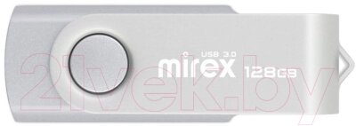 Usb flash накопитель Mirex Swivel Silver 128GB (13600-FM3SS128) от компании Бесплатная доставка по Беларуси - фото 1