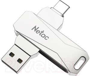 Usb flash накопитель Netac U782C Dual Flash Drive USB3.0 +Type-C 128GB (NT03U782C-128G-30PN)