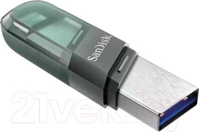 Usb flash накопитель SanDisk iXpand Flip 256GB (SDIX90N-256G-GN6NE) от компании Бесплатная доставка по Беларуси - фото 1