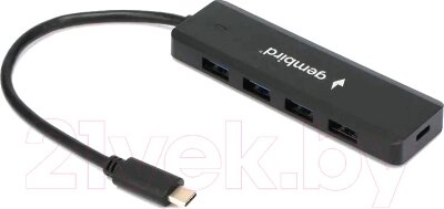 USB-хаб Gembird UHB-C424 от компании Бесплатная доставка по Беларуси - фото 1