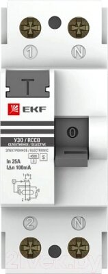 Устройство защитного отключения EKF Basic ВД-40 2P 40А 30мА / elcb-2-40-30e-sim от компании Бесплатная доставка по Беларуси - фото 1