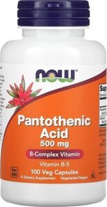 Витаминно-минеральный комплекс NOW Foods Pantothenic Acid 500mg