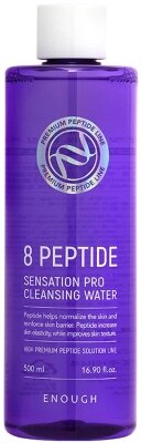 Вода для лица Enough 8 Peptide Sensation Pro Cleansing Water от компании Бесплатная доставка по Беларуси - фото 1