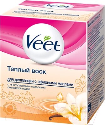 Воск для депиляции Veet С эфирными маслами от компании Бесплатная доставка по Беларуси - фото 1