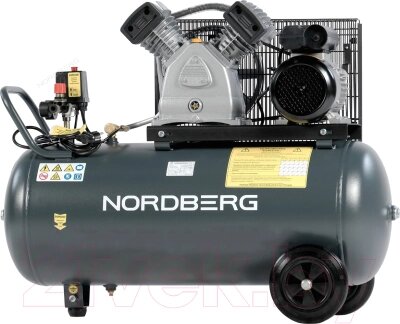 Воздушный компрессор Nordberg NCP100/420A от компании Бесплатная доставка по Беларуси - фото 1