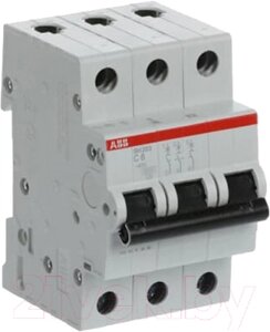 Выключатель автоматический ABB SH203-C6 3P 6А / 2CDS213001R0064