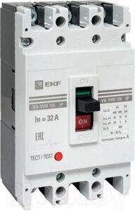 Выключатель автоматический EKF PROxima ВА-99М 100/32А 3P 35кА / mccb99-100-32m