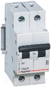 Выключатель автоматический Legrand RX3 2P C 50A 4.5кА 2M / 419702