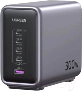 Зарядное устройство сетевое Ugreen Nexode CD333 300W 5-Port PD GaN Fast Charger EU / 90903B