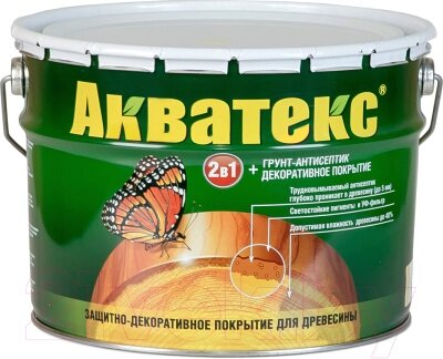 Защитно-декоративный состав Акватекс 2в1 от компании Бесплатная доставка по Беларуси - фото 1