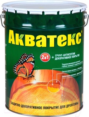 Защитно-декоративный состав Акватекс 3л от компании Бесплатная доставка по Беларуси - фото 1