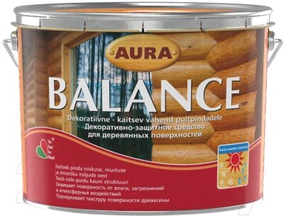 Защитно-декоративный состав Aura Wood Balance от компании Бесплатная доставка по Беларуси - фото 1