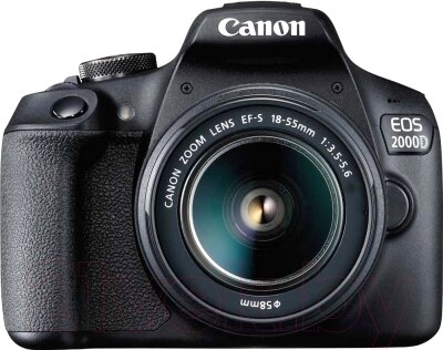Зеркальный фотоаппарат Canon EOS 2000D Kit EF-S 18-55mm III / 2728C002AA от компании Бесплатная доставка по Беларуси - фото 1