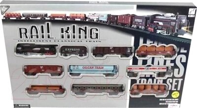 Железная дорога игрушечная Big Motors Rail King 19033-8 от компании Бесплатная доставка по Беларуси - фото 1