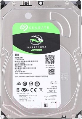 Жесткий диск Seagate Barracuda 4TB (ST4000DM004) от компании Бесплатная доставка по Беларуси - фото 1