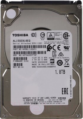 Жесткий диск Toshiba 1800Gb от компании Бесплатная доставка по Беларуси - фото 1