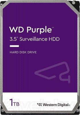 Жесткий диск Western Digital 1TB Purple (WD11PURZ) от компании Бесплатная доставка по Беларуси - фото 1