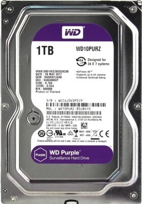 Жесткий диск Western Digital WD10PURZ Purple от компании Бесплатная доставка по Беларуси - фото 1