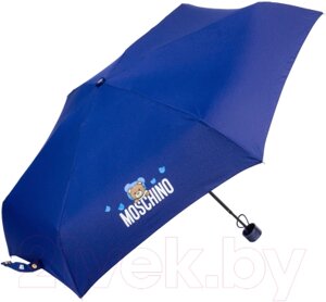 Зонт складной Moschino 8042-superminiF Shadow Bear Dark Blue