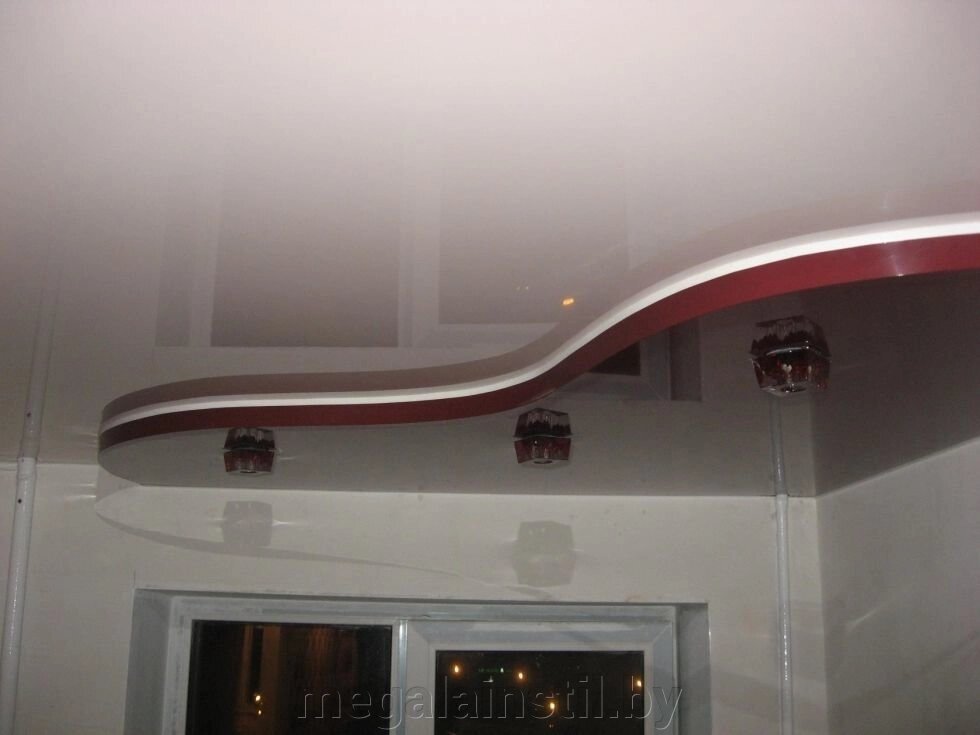 Матовые натяжные потолки 003 от компании ЧТПУП «МегаЛайнСтиль» - фото 1