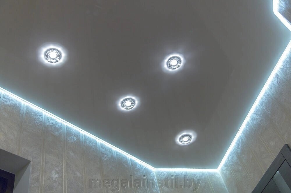 Парящие натяжные потолки 006 от компании ЧТПУП «МегаЛайнСтиль» - фото 1