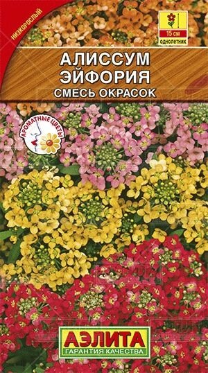 Алиссум Эйфория, смесь окрасок 0,05г от компании Садовник - все для сада и огорода - фото 1