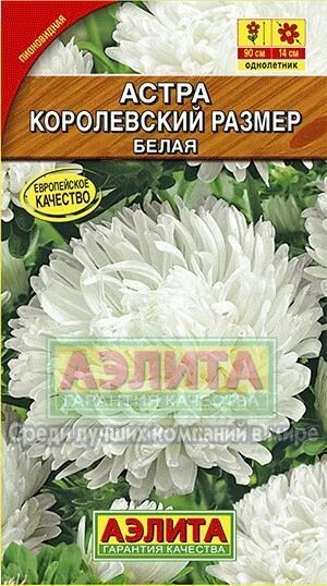 Астра Королевский размер белая 0,1г. от компании Садовник - все для сада и огорода - фото 1