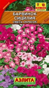 Барвинок Сицилия компактный, смесь окрасок 0.1г.