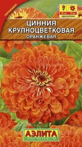 Цинния Крупноцветковая оранжевая 0,3 г