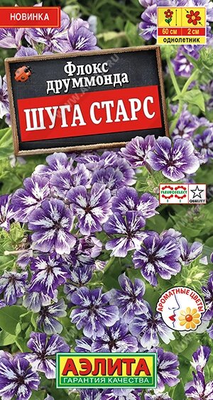 Флокс друммонда Шуга старс 20 шт НОВИНКА от компании Садовник - все для сада и огорода. Семена почтой по всей РБ - фото 1