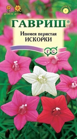 Ипомея Искорки 0,5 г перистая (Г) от компании Садовник - все для сада и огорода. Семена почтой по всей РБ - фото 1